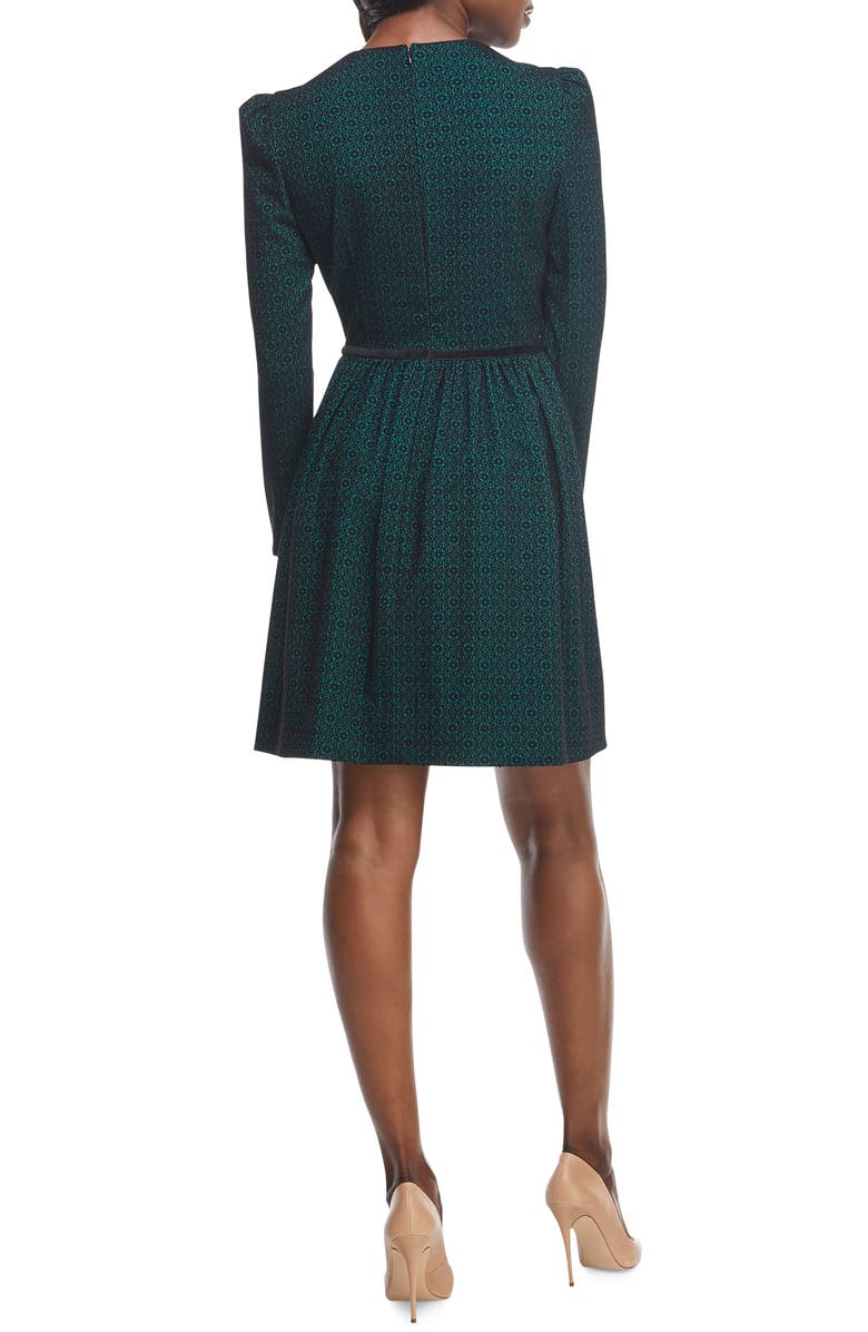 Gal Meets Glam Collection Callie Print Long Sleeve Dress, Alternate, color, 