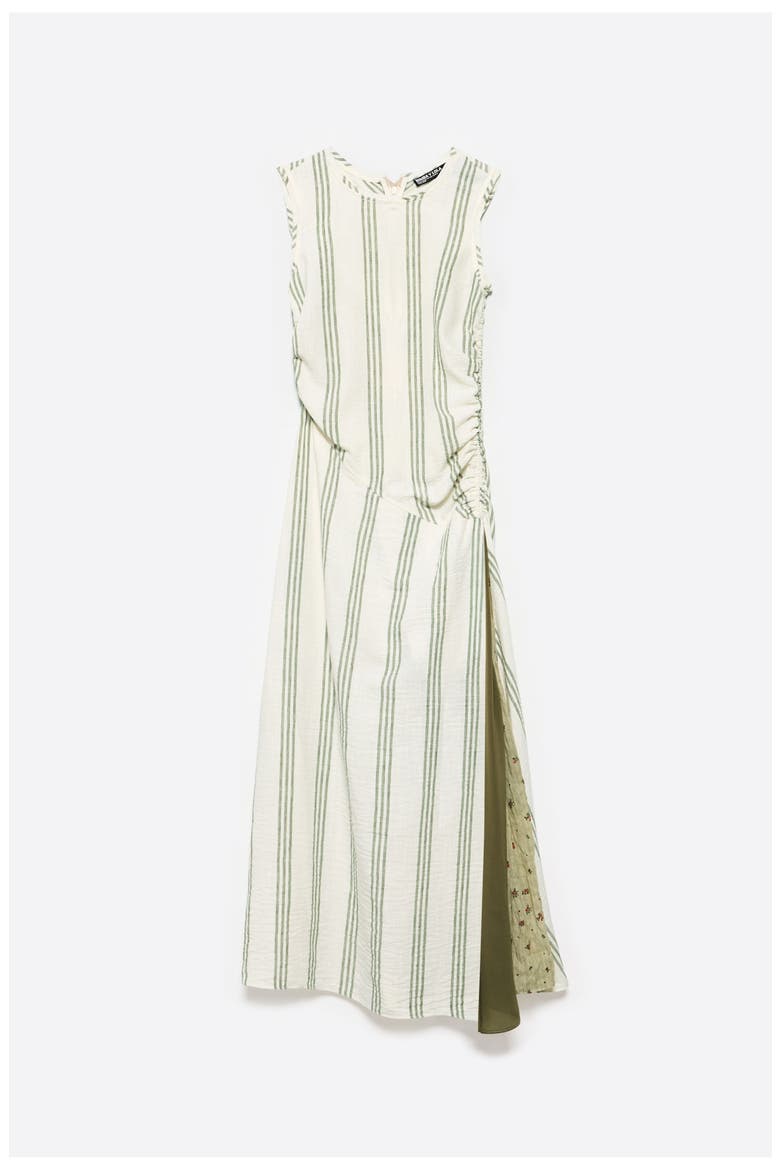 Sleeveless Fitted Midi Dress, Alternate, color, GREEN