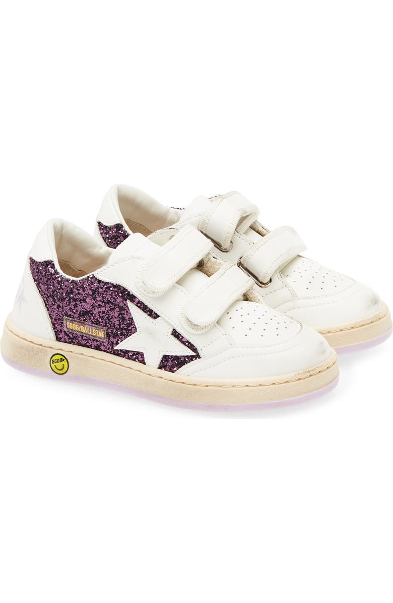 Golden Goose Kids' Ball Star Sneaker, Main, color, Purple/ White