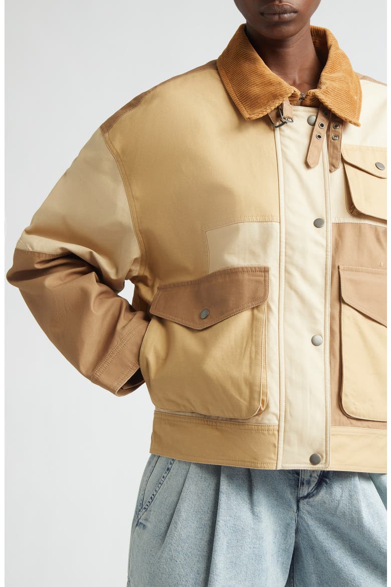 Risla Cotton Canvas Utility Jacket, Alternate, color, BEIGE