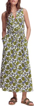 Boden Delphine Print Sleeveless Jersey Midi Dress