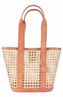 Jelavu Sandi Small Woven Cane Tote