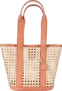 Jelavu Sandi Small Woven Cane Tote