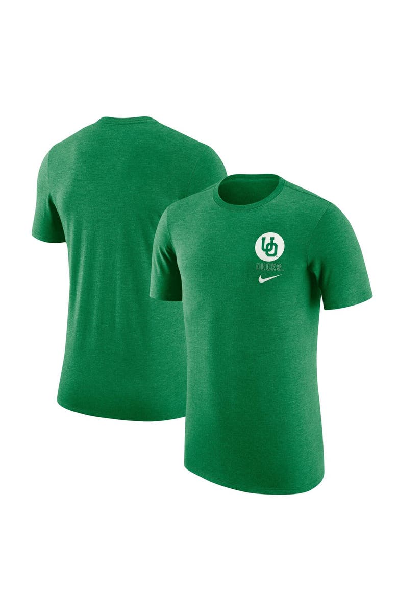 Nike Men's Nike Green Oregon Ducks Retro Tri-Blend T-Shirt, Alternate, color, 