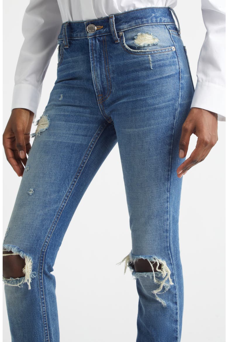 The Riggs Ripped Cigarette Jeans, Alternate, color, INDIGO