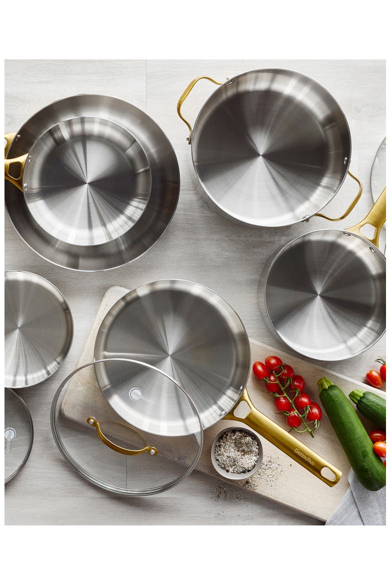 Reserve 10-Piece Stainless Steel Cookware Set, Alternate, color, STAINLESS STEEL