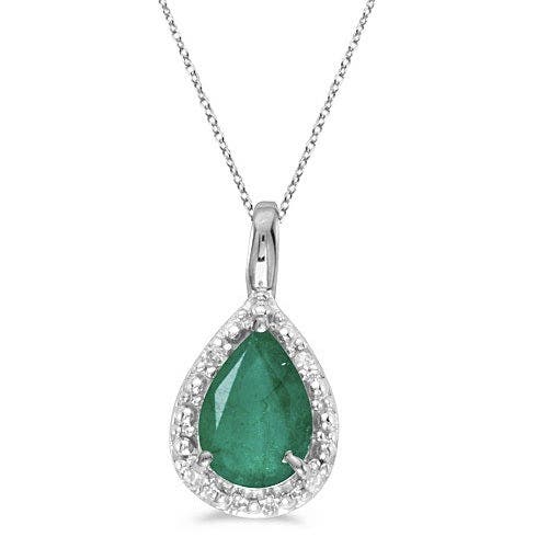 0.70ct, Emerald,White Gold