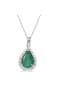  0.70Ct, Emerald,White Gold