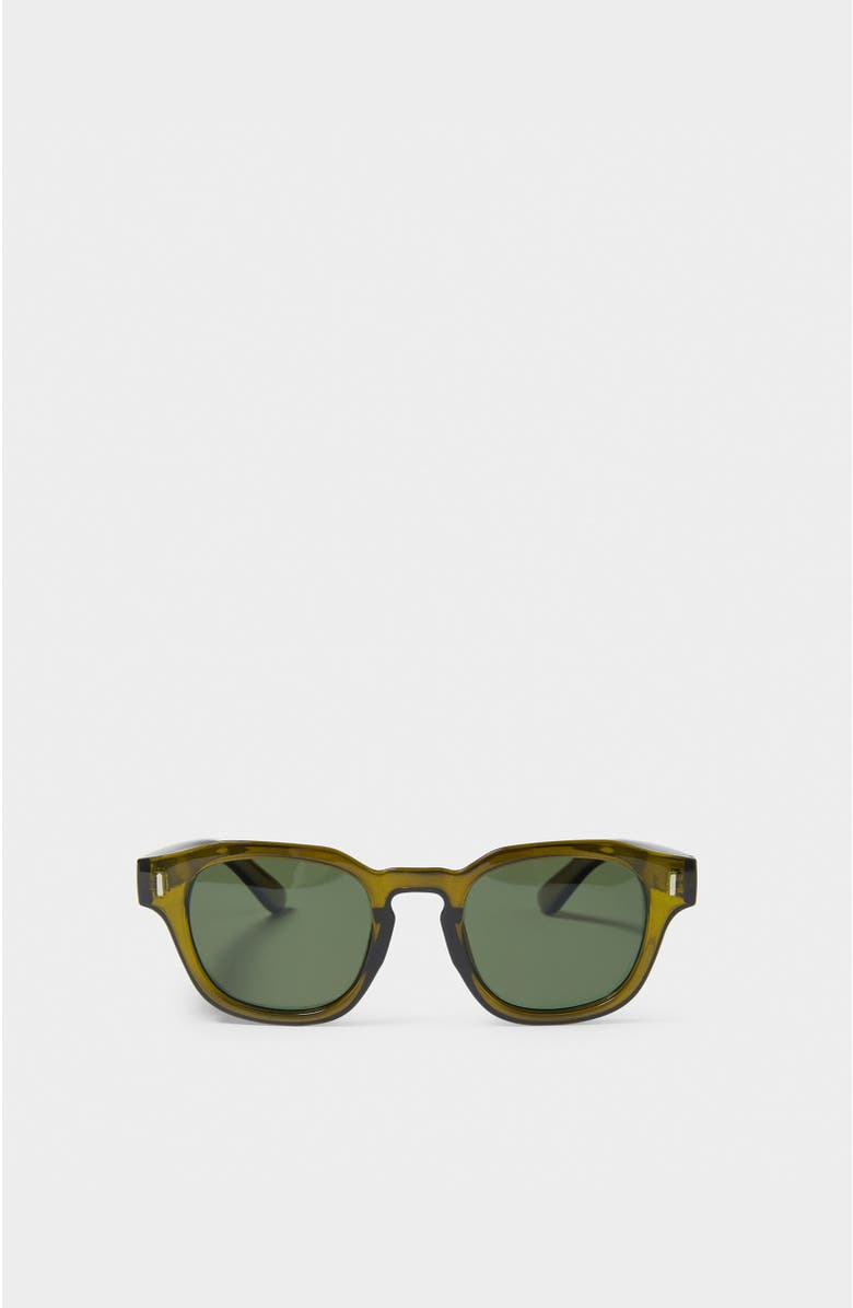 Katie Loxton Milos Sunglasses, Main, color, Olive Transparent Green