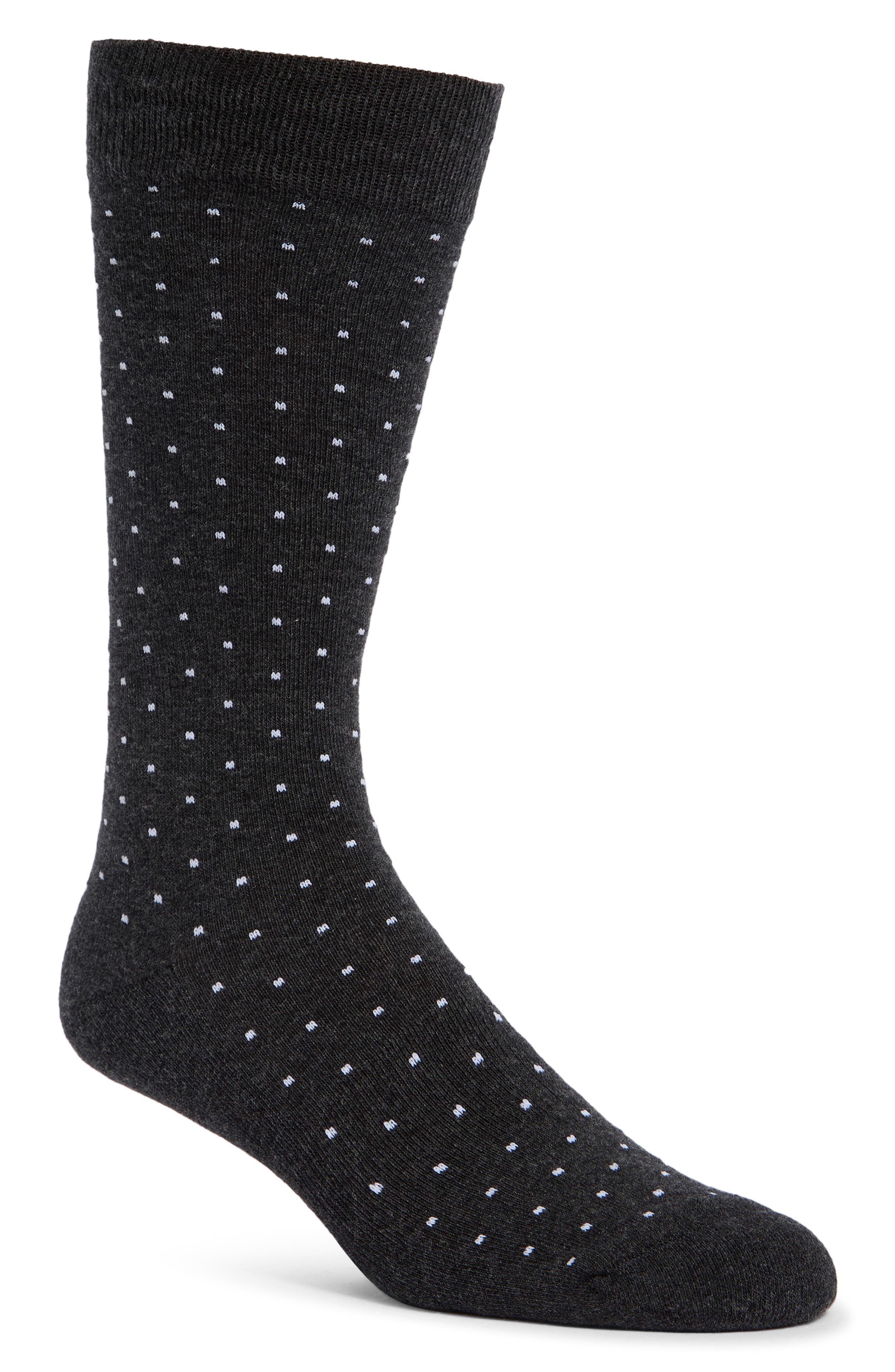 CHARCOAL HEATHER DOT