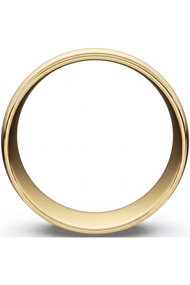 6mm Dome High Polished Wedding Band 14K Gold, Alternate, color, Yellow Gold