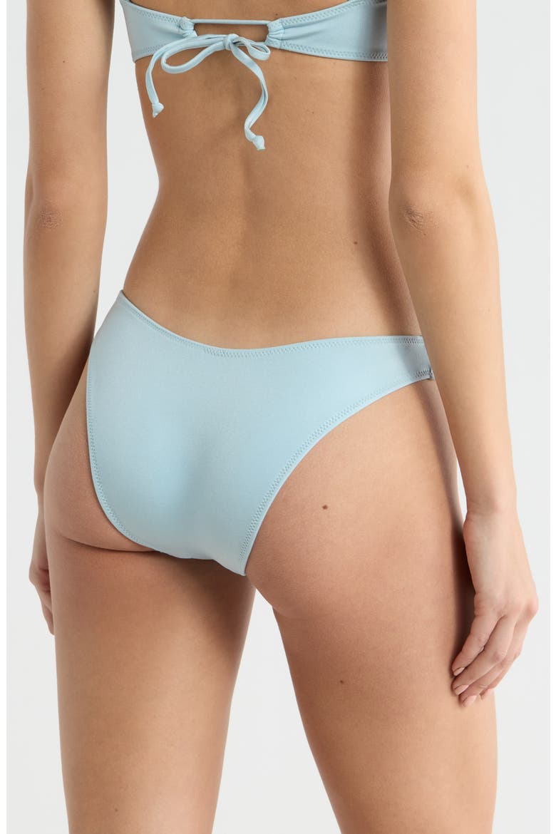 Brea Shine V-Cut Bikini Bottoms, Alternate, color, BLUE