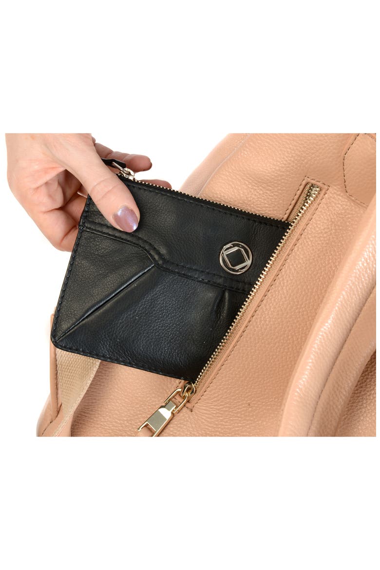 Thor Leather Backpack, Alternate, color, NUDE WITH GOLD HARDWARE