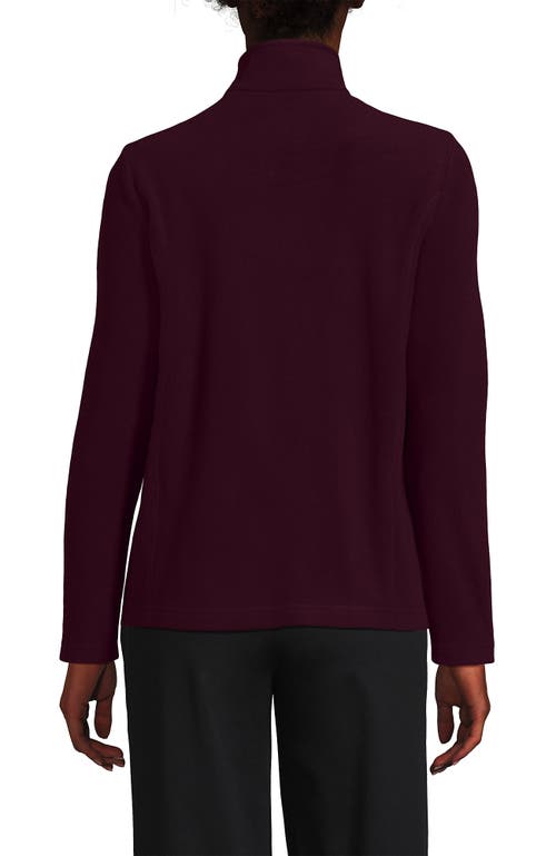 Lands' End Anyweather Fleece Full Zip Jacket In Purple