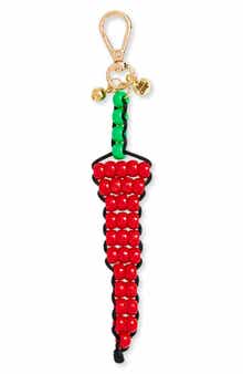 BAG CRAP Chili Pepper Buddy Beaded Bag Charm