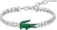 Lacoste Arthor Crocodile Pendant Bracelet