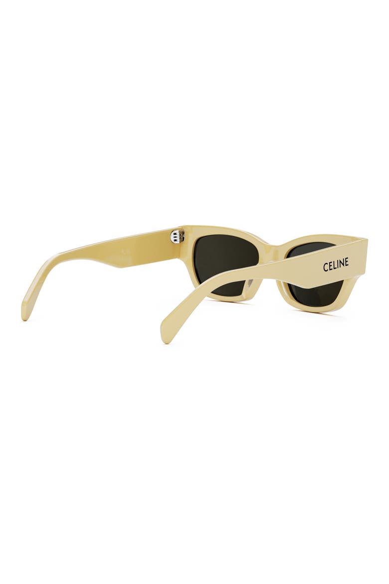 Monochroms 54mm Cat Eye Sunglasses, Alternate, color, SHINY YELLOW / SMOKE