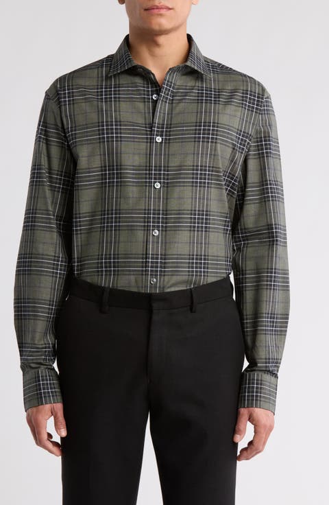 Julian Classic Fit Comfort Stretch Button Up Shirt