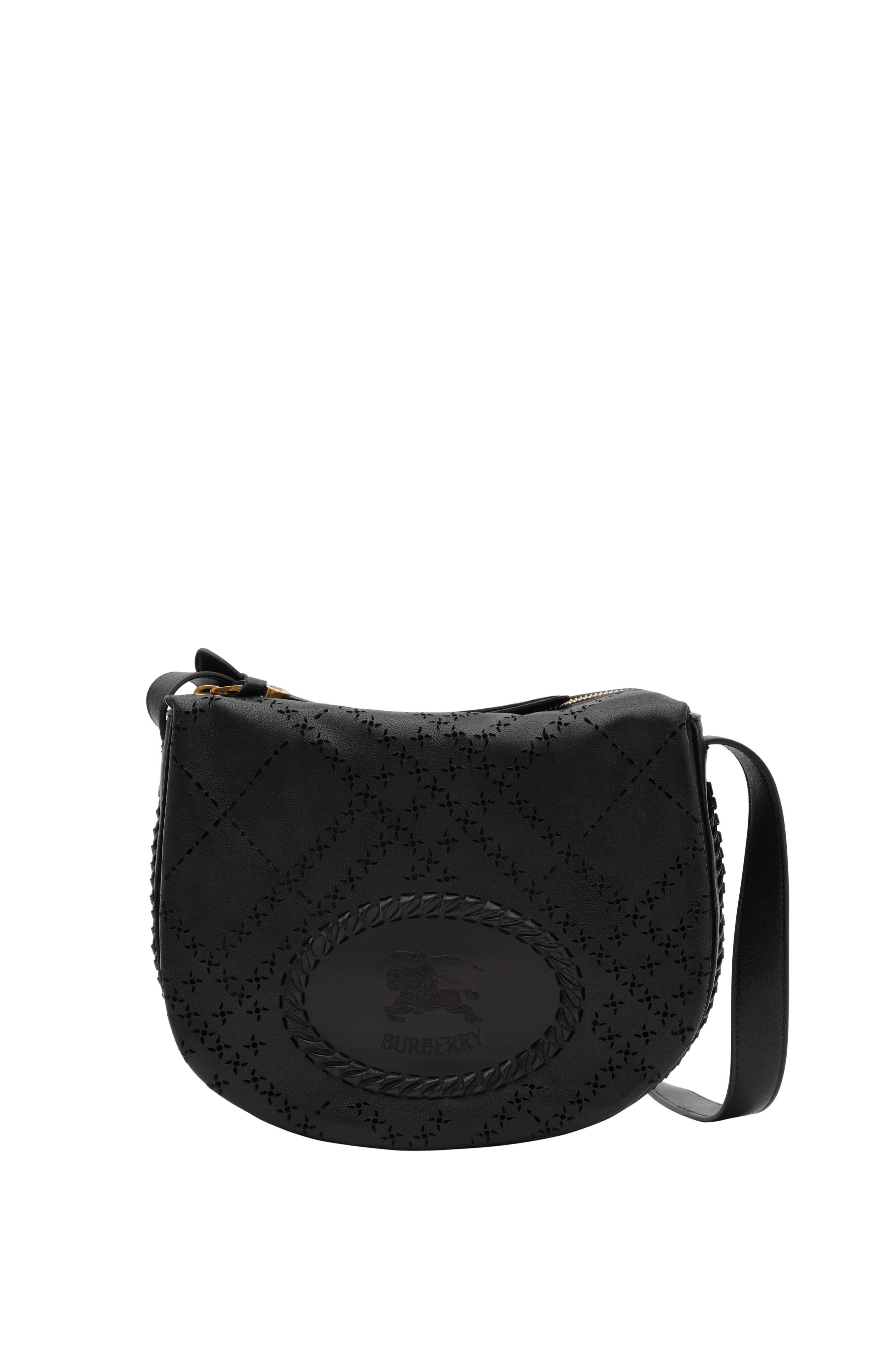 Burberry Tavistock Crossbody Bag, Main, color, Black