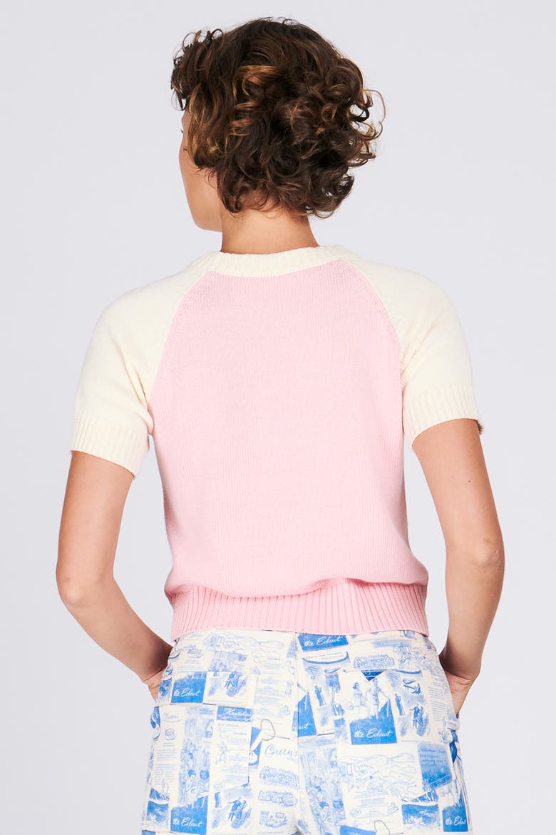 Twist Cone Pullover, Alternate, color, Strawberry Pink