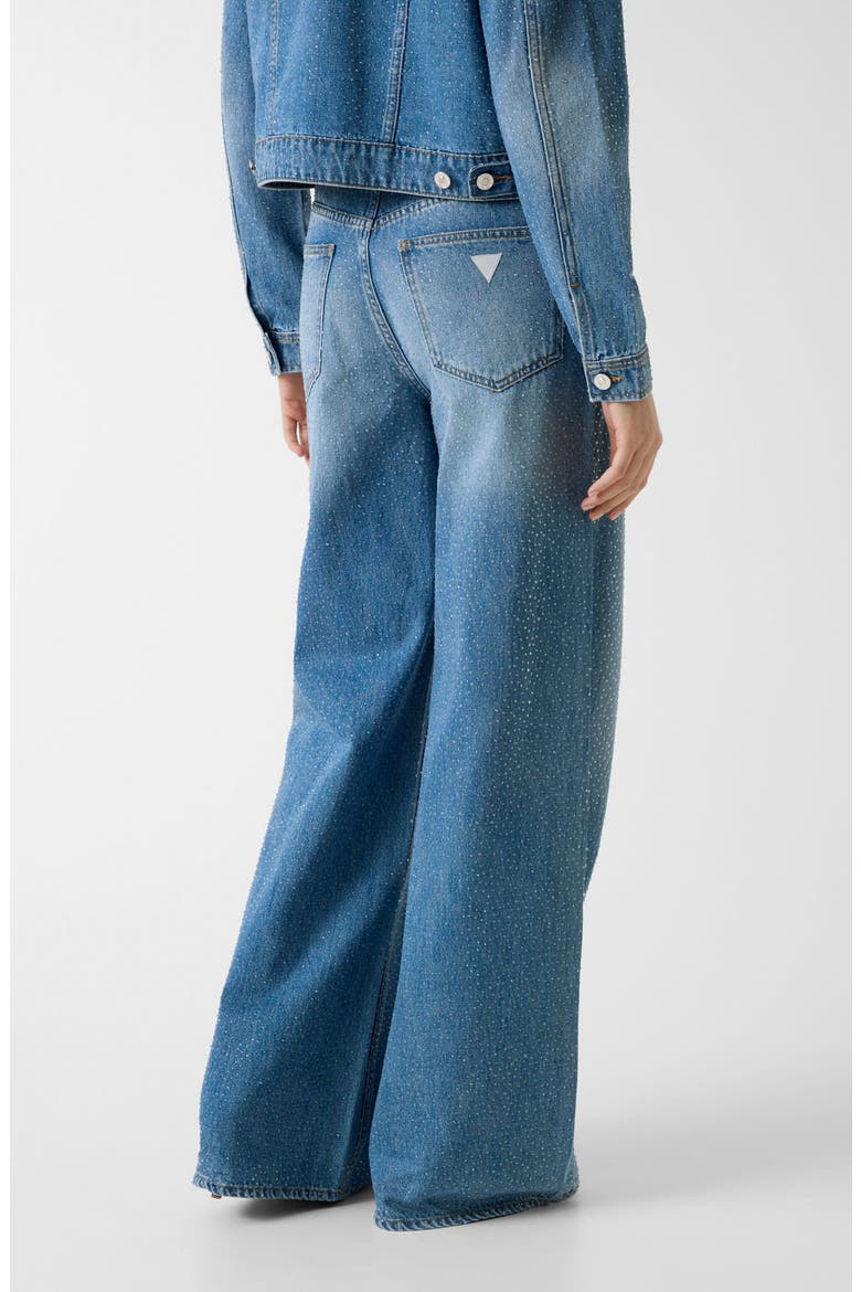 Alba High Waist Wide Leg Jeans, Alternate, color, BLUE