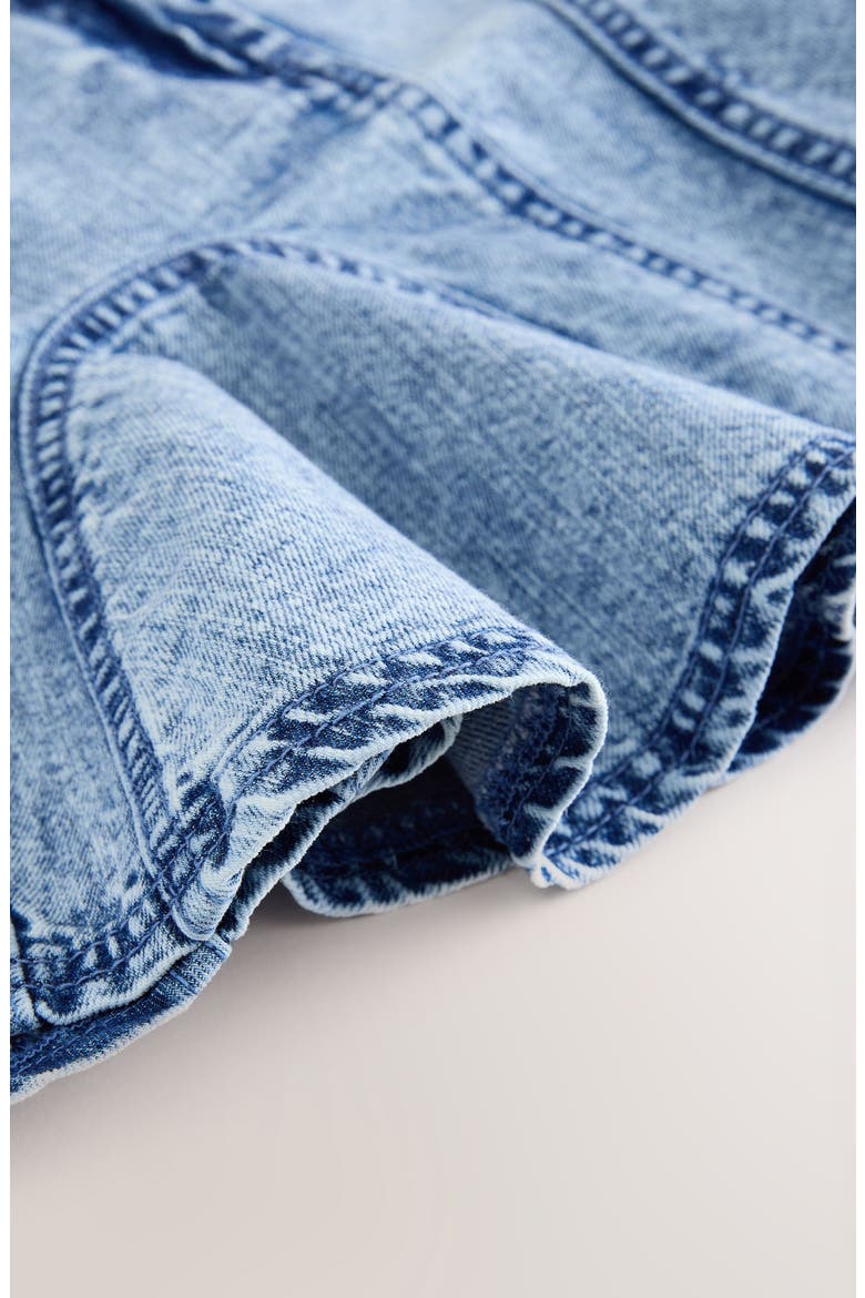 Kids' Denim Godet Skirt, Alternate, color, BLUE