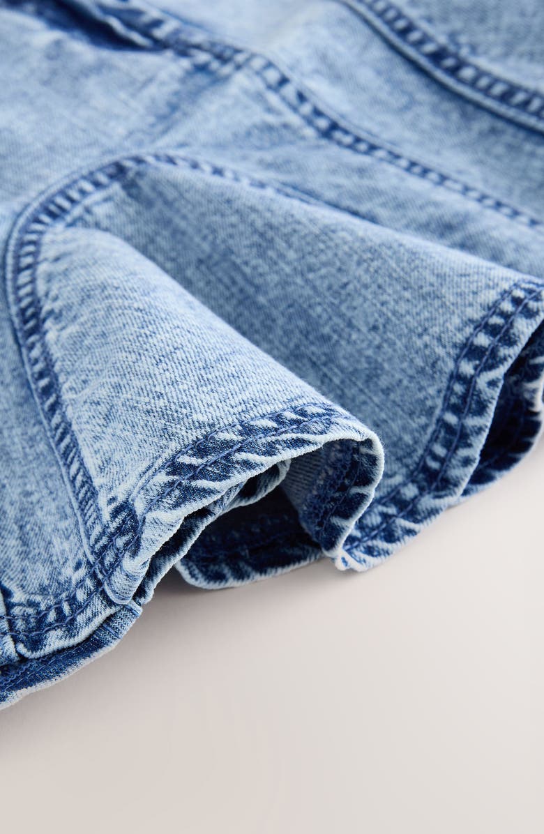 smALLSAINTS by ALLSAINTS Kids' Denim Godet Skirt, Alternate, color, Blue