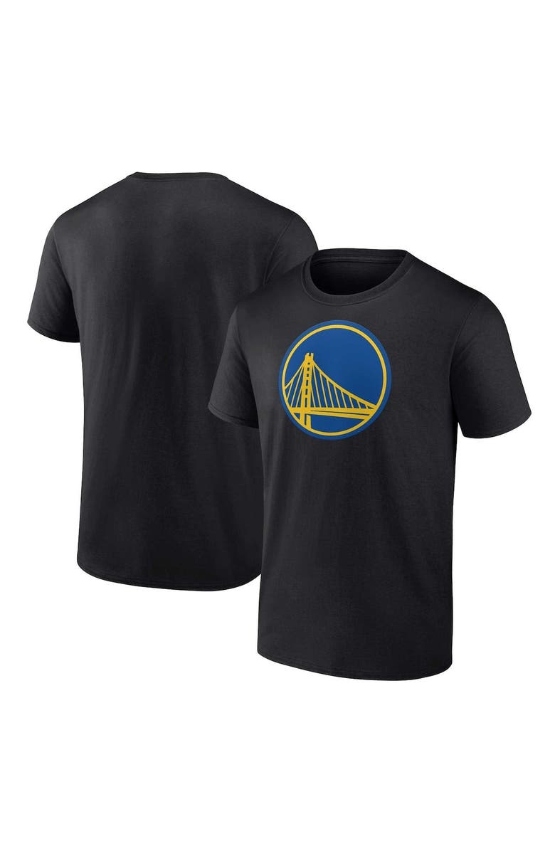 FANATICS Men's Fanatics Branded Black Golden State Warriors Primary Logo T-Shirt, Main, color, 