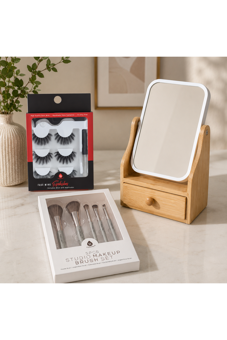 Glamour Essentials Bundle 3 piece set, Alternate, color, Beige
