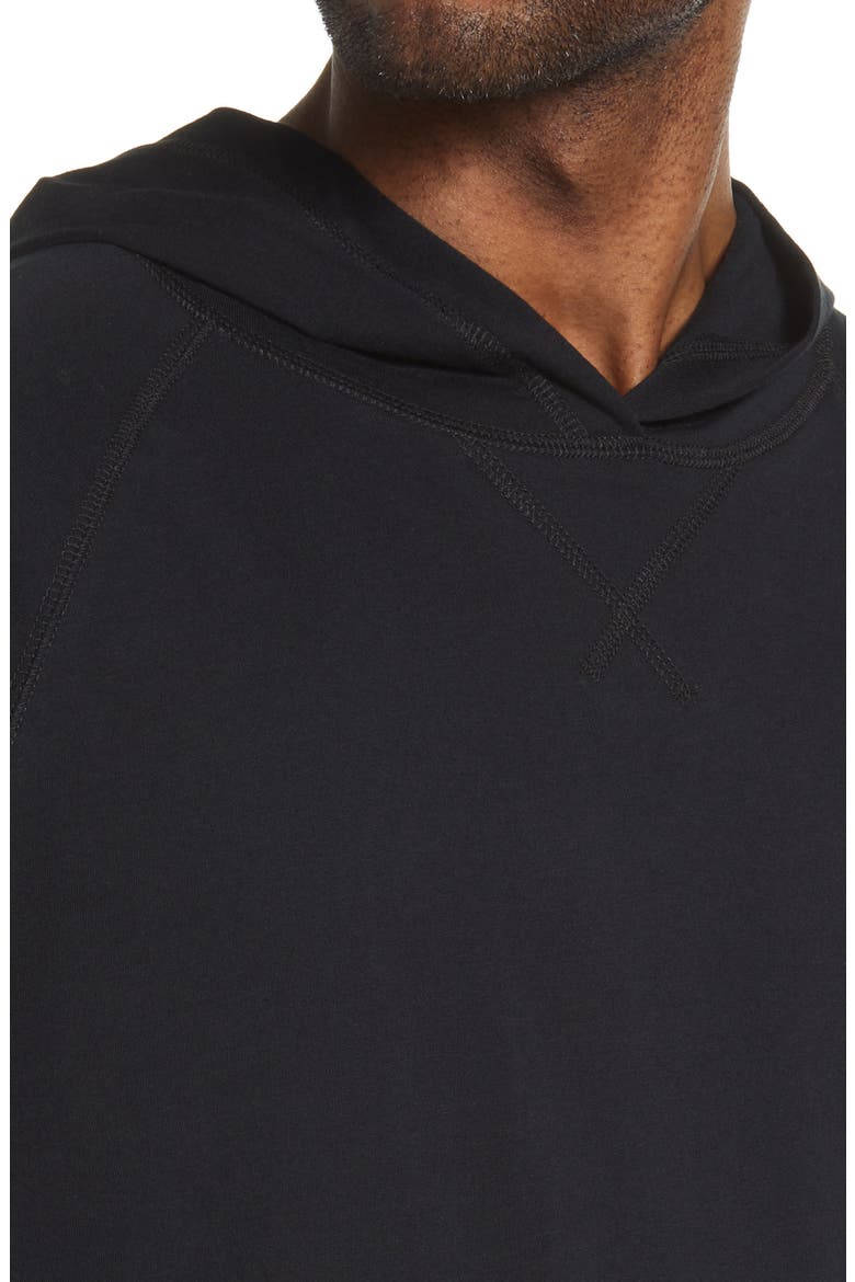 Pima Cotton Hoodie, Alternate, color, BLACKOUT