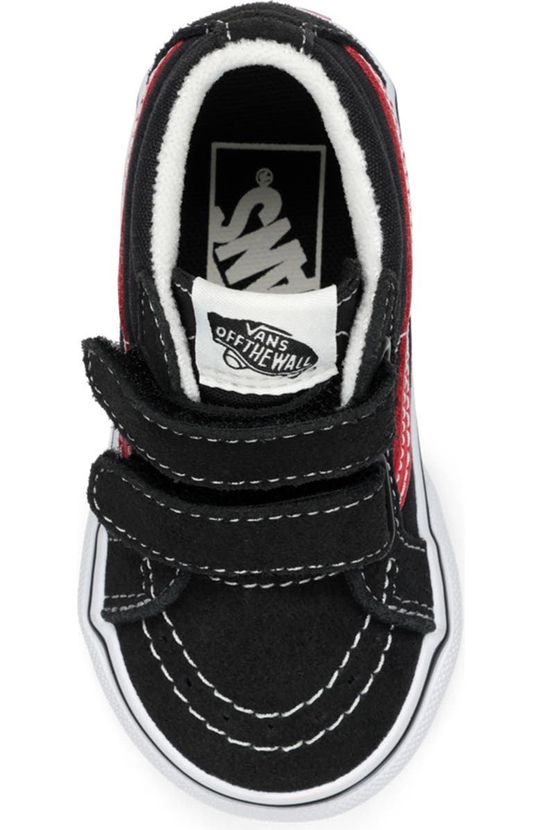 Vans Kids' Sk8-Mid Reissue V Retro Sneaker, Alternate, color, Retro Pop Black/Red