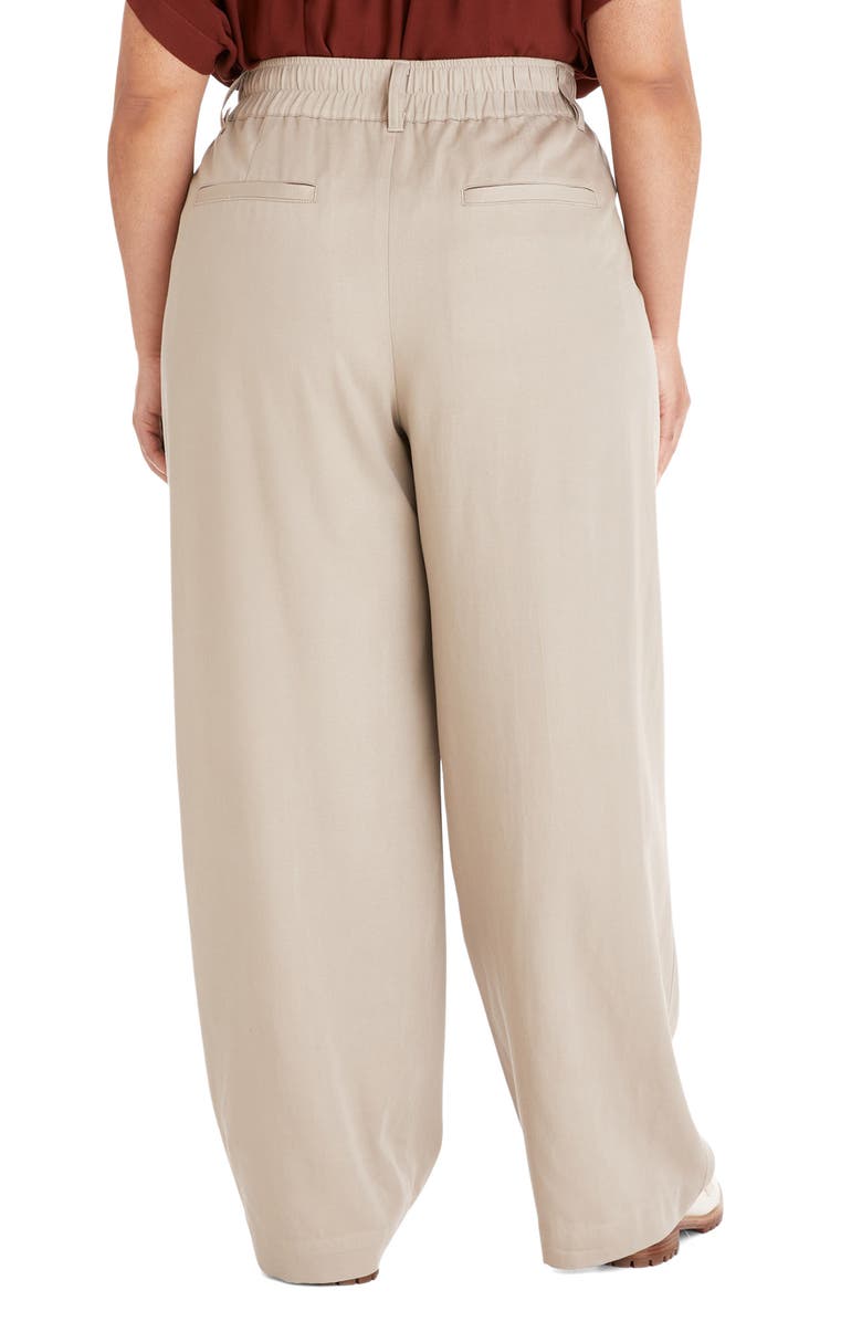 Madewell The Neale Drapeweave Straight Leg Pants, Alternate, color, Pumice