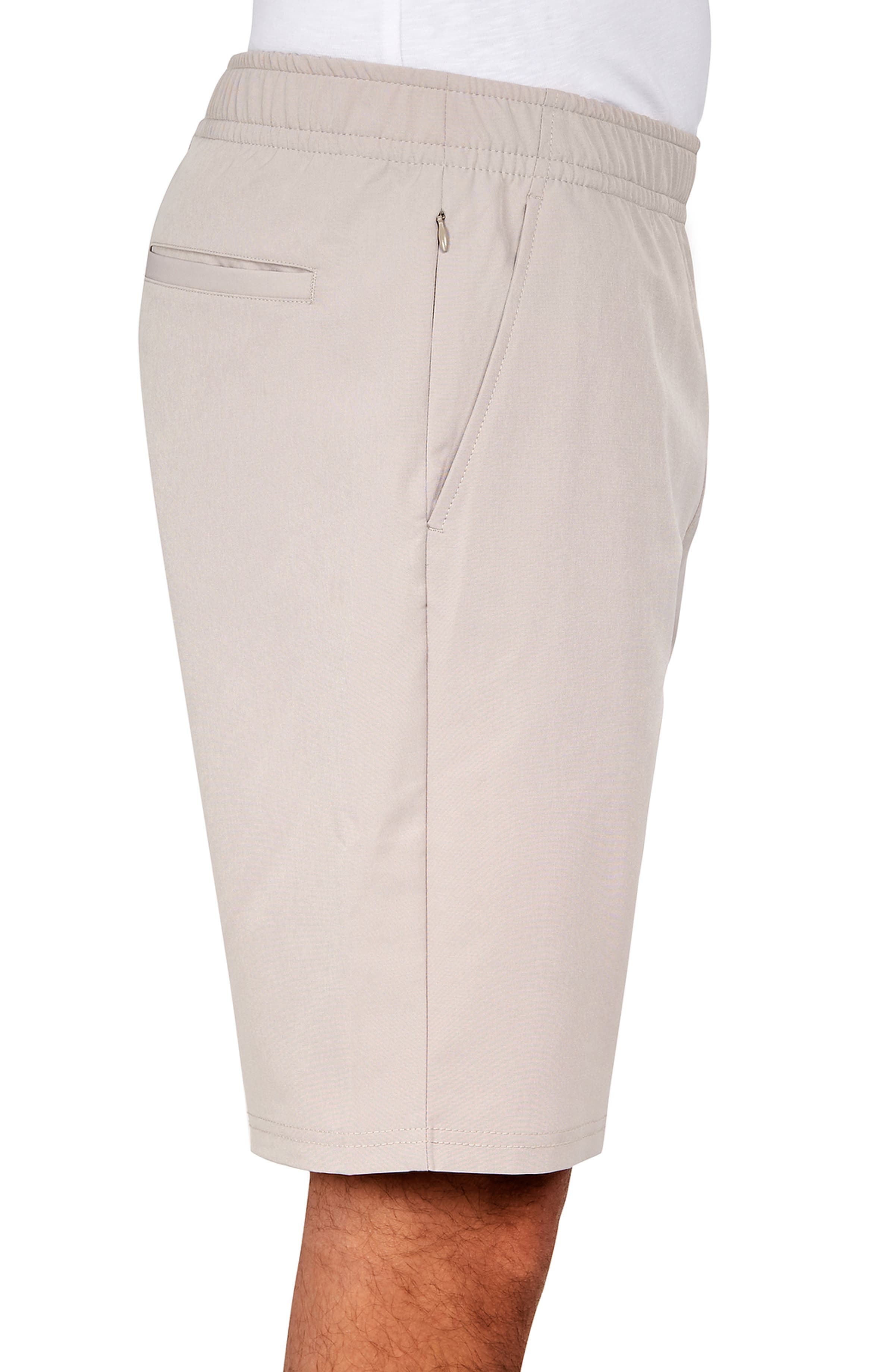 Regular Fit Solid Recycled Performance Drawstring Golf Shorts - image 4