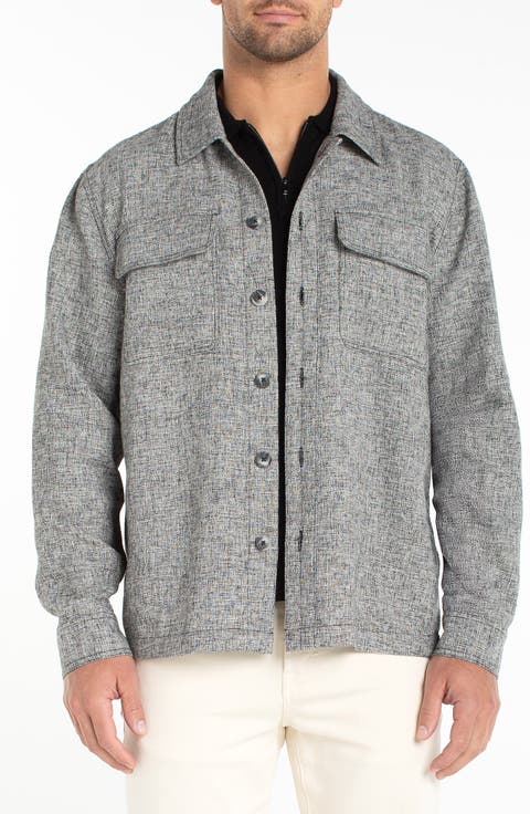 Marled Flap Pocket Overshirt
