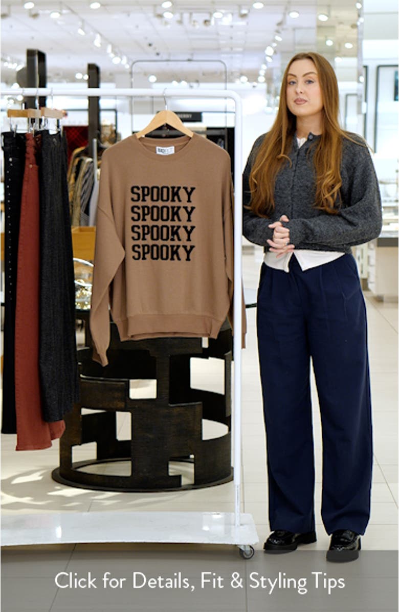 Devyn Spooky Oversized Sweatshirt, sales video thumbnail