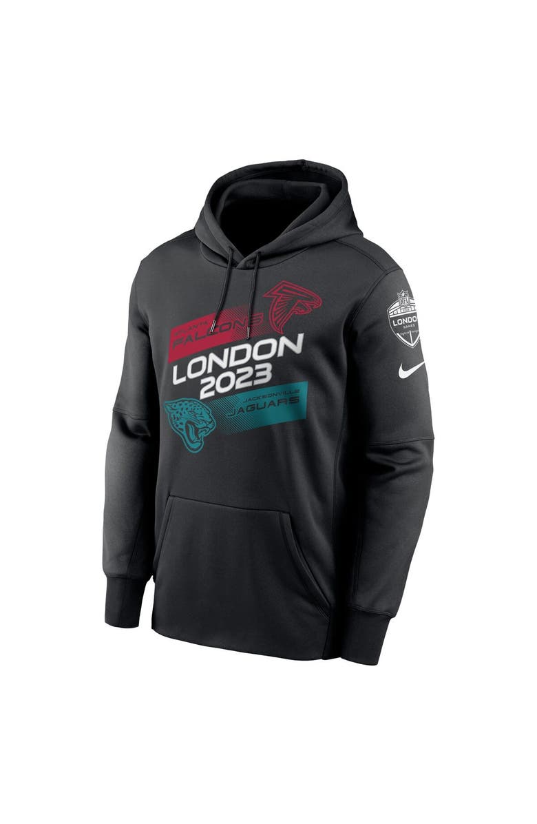 Nike Men's Nike Black Atlanta Falcons vs. Jacksonville Jaguars 2023 London Game Pullover Hoodie, Alternate, color, Black