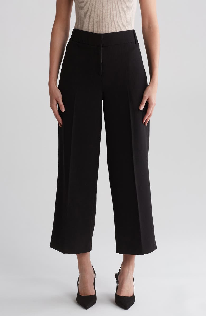 Amanda & Chelsea Wide Leg Crop Pants, Main, color, Black
