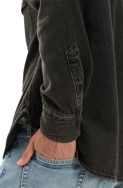 Rag & Bone Infuse Denim Slim Fit Button Down Shirt In Black