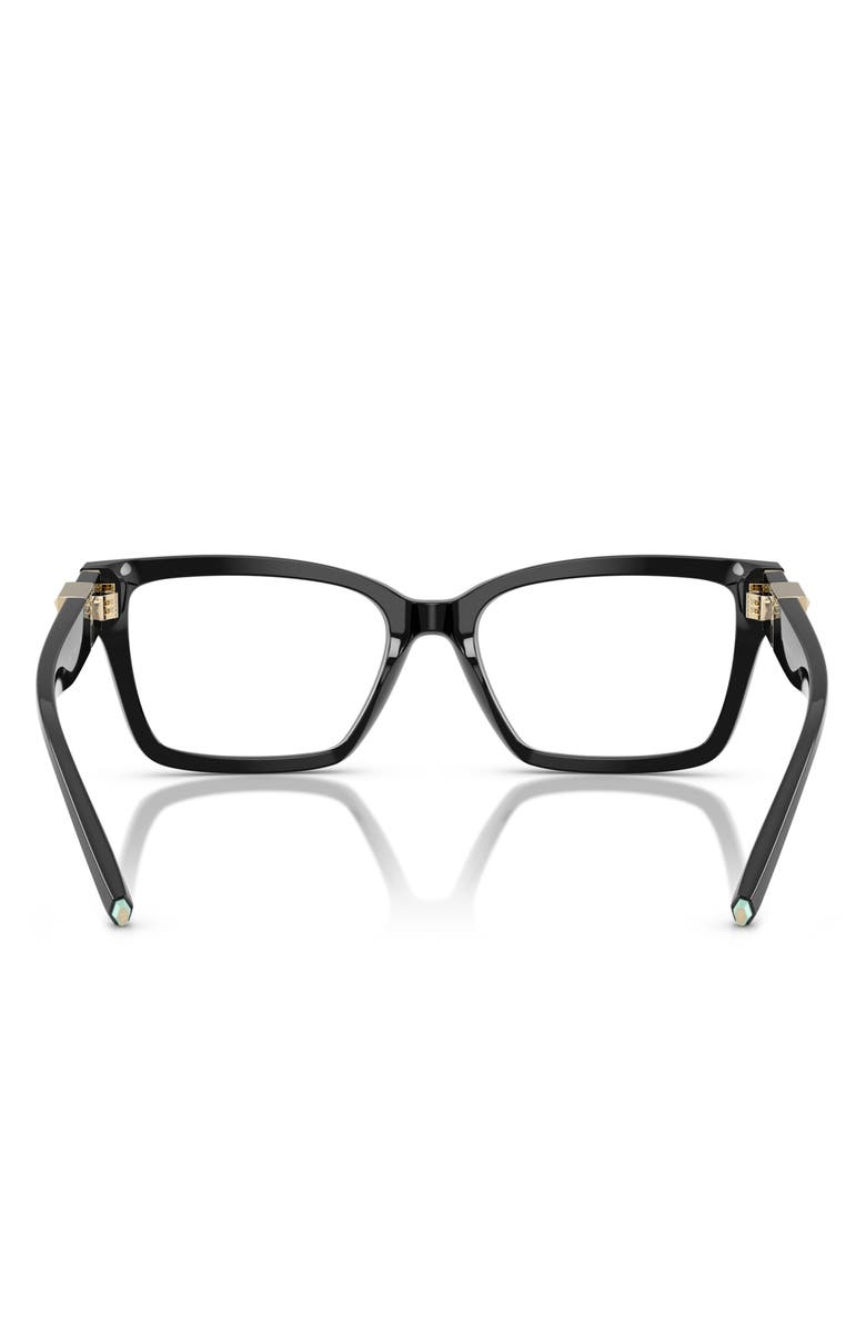 Tiffany & Co. 54mm Square Optical Glasses, Alternate, color, Black / Demo Lens