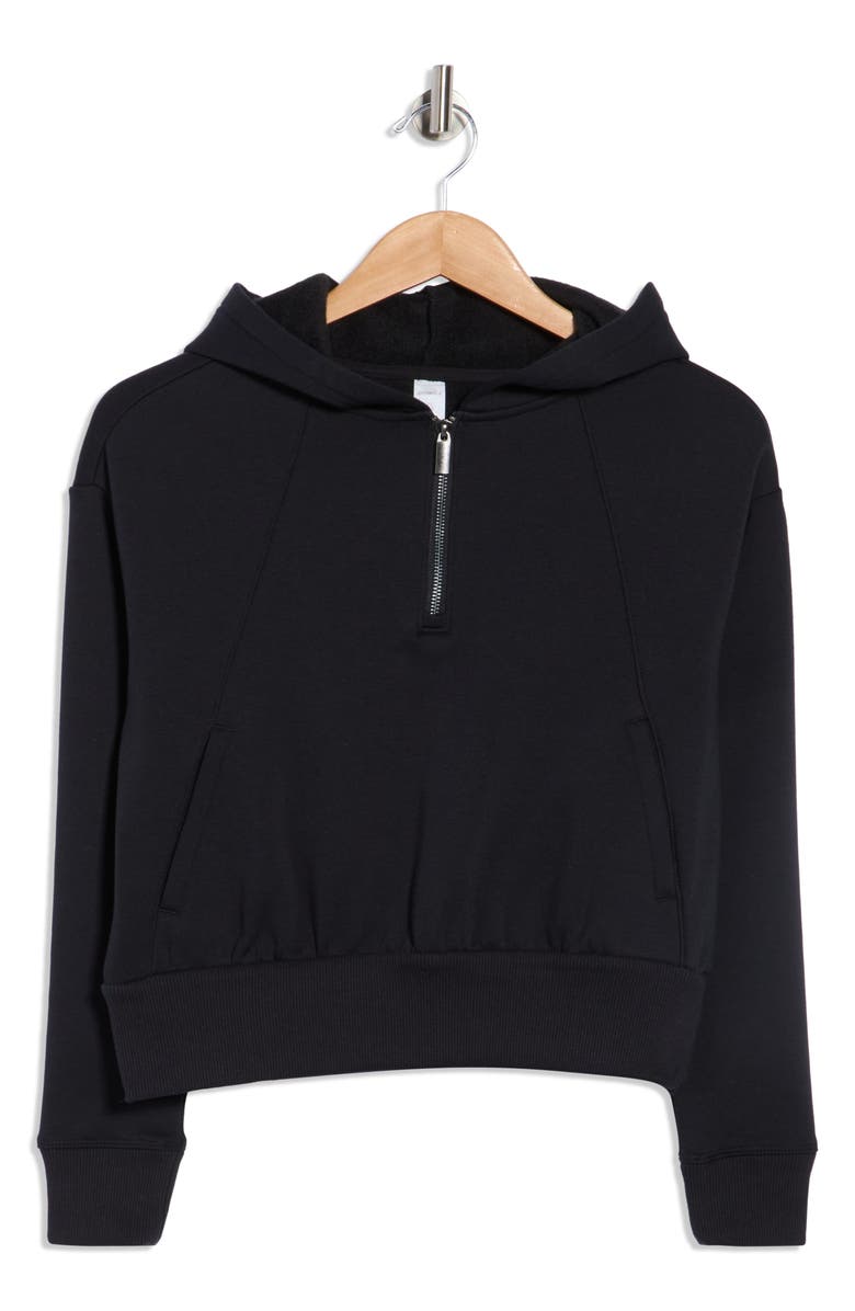 MARIKA Roxie Crop Quarter Zip Hoodie, Main, color, 