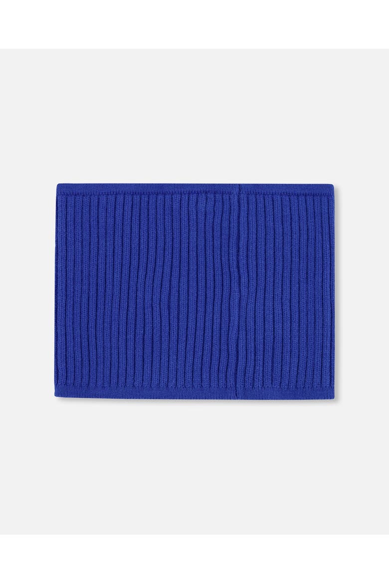 Boy Soft Ribbed Knit Neck Tube, Alternate, color, Royal Blue