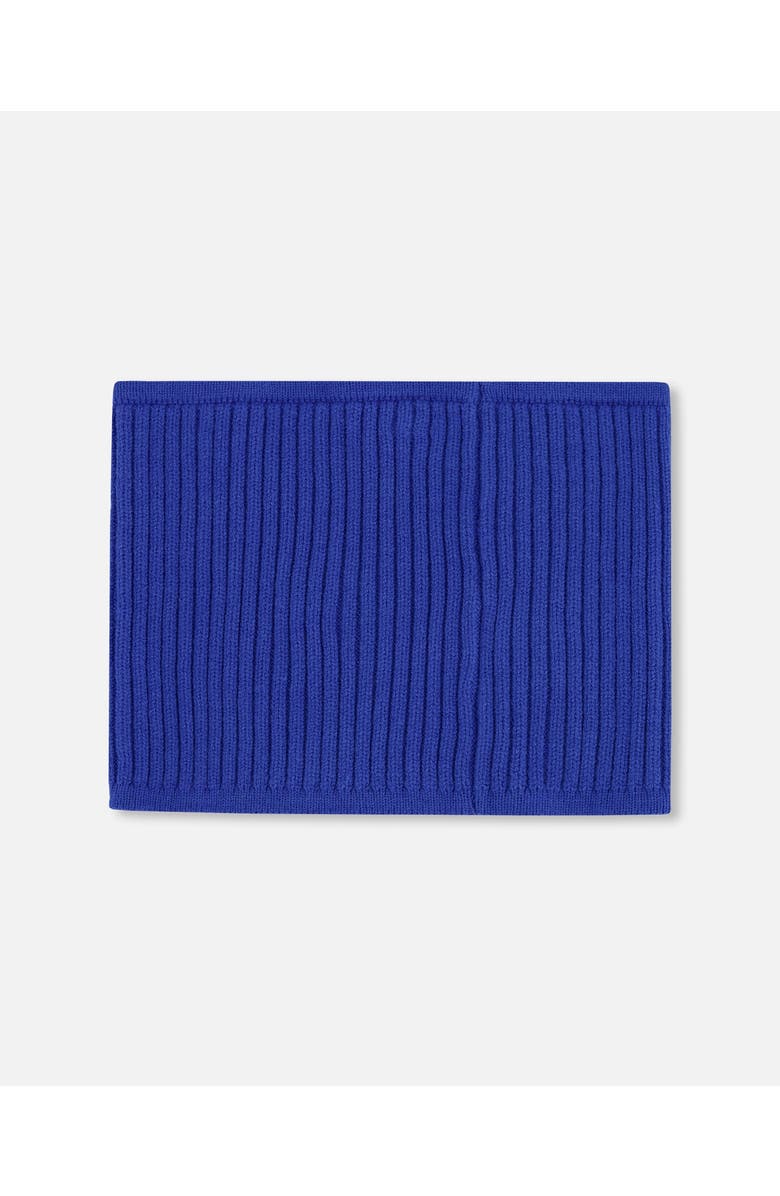 Deux par Deux Boy Soft Ribbed Knit Neck Tube, Alternate, color, Royal Blue