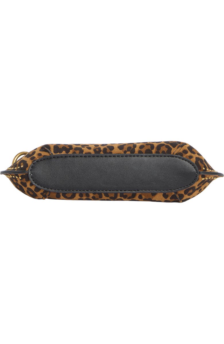 Steve Madden Stud Shoulder Bag, Alternate, color, Leopard Calfhair