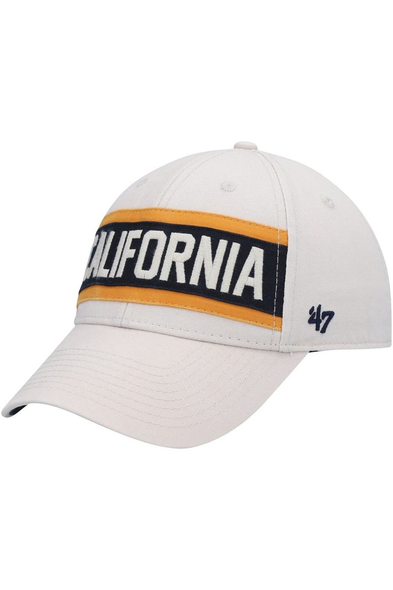 Men's '47 Cream Cal Bears Crossroad MVP Adjustable Hat, Alternate, color, Cream