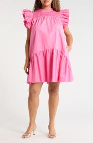 SUGARLIPS Rhona Smocked Minidress