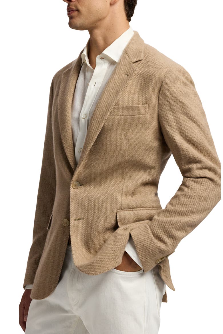 Hadley Hand Tailored Cashmere Sport Coat, Alternate, color, TAUPE MULTI
