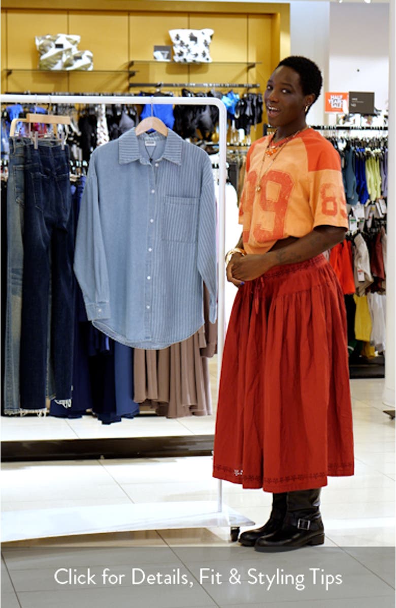 Katri Oversize Denim Shirt, sales video thumbnail