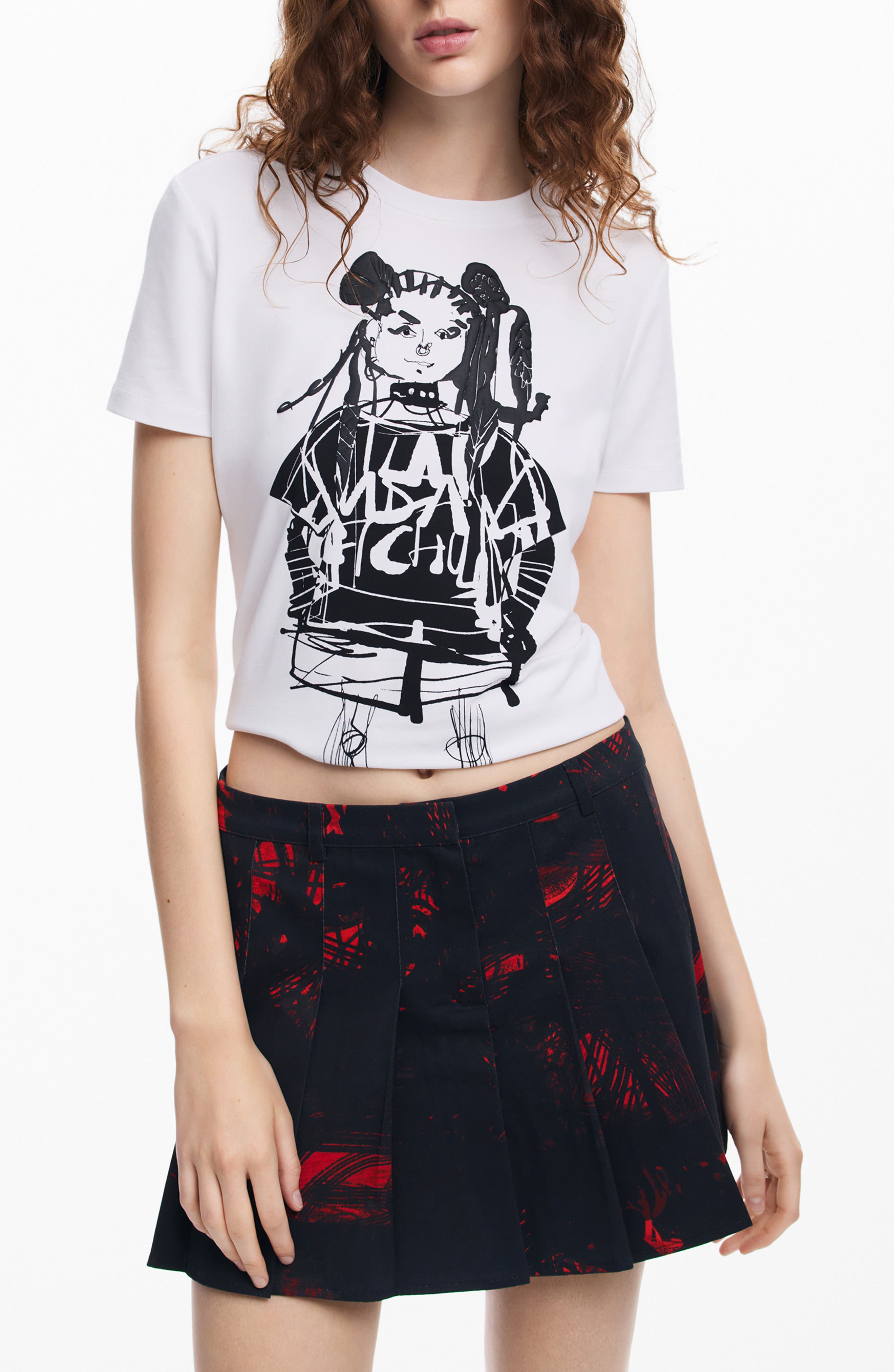 Lacroix Pleated Miniskirt