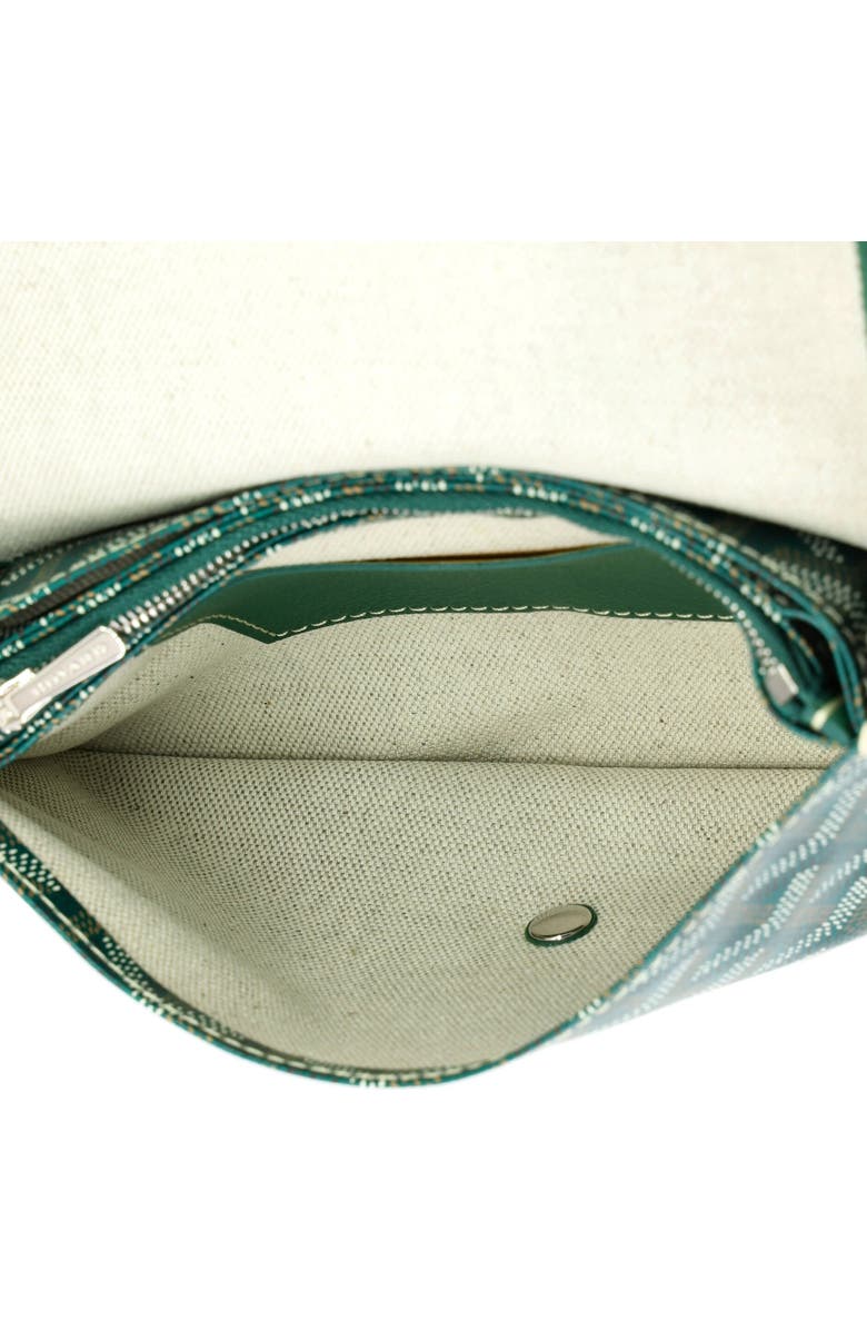 Pre-Owned Goyard Plumet Clutch Wallet Coated Canvas, Alternate, color, Green