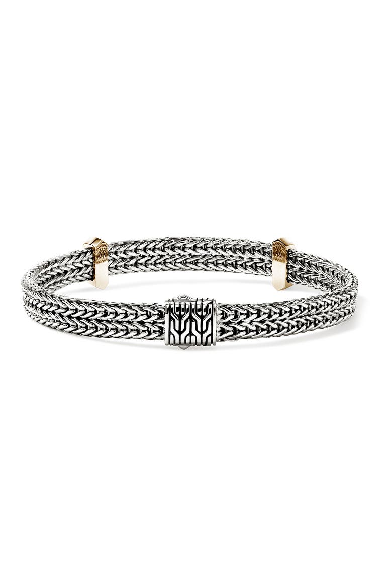 Icon Link Bracelet, 6mm, Alternate, color, SILVER AND GOLD